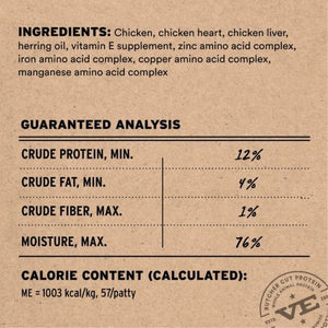 VITAL ESSENTIALS Frozen Raw Chicken Mini Patties Cat Food 28oz