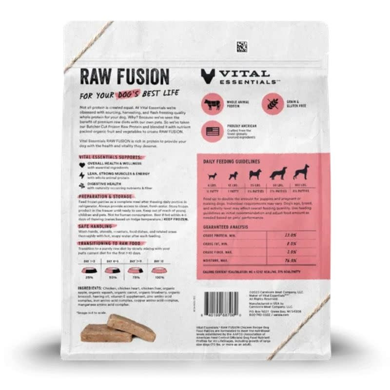 VITAL ESSENTIALS Fusion Raw Frozen Dog Food 6 lb.