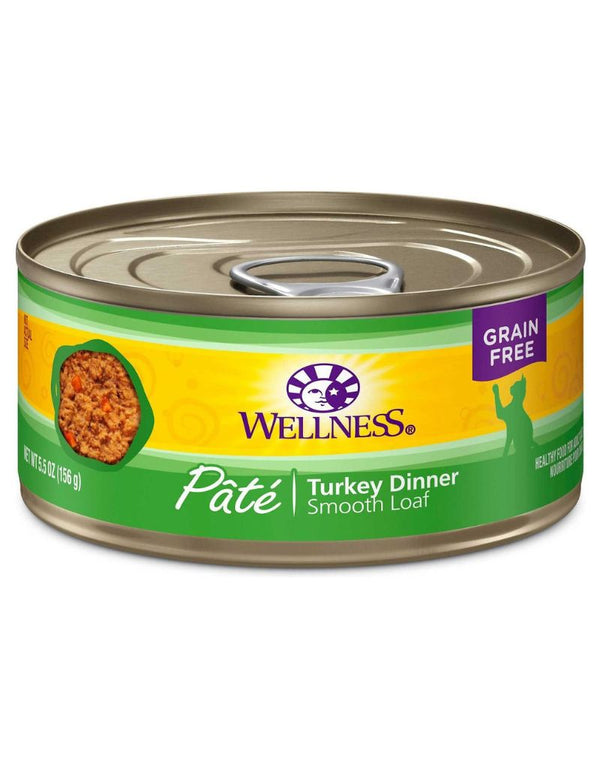 WELLNESS Turkey Canned Cat Food CASE