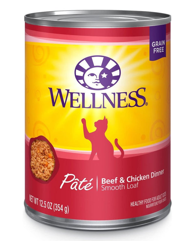 WELLNESS Beef and Chicken Canned Cat Food