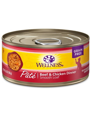 WELLNESS Beef and Chicken Canned Cat Food CASE