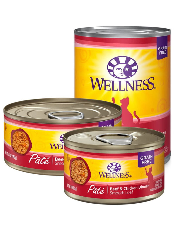 WELLNESS Beef and Chicken Canned Cat Food