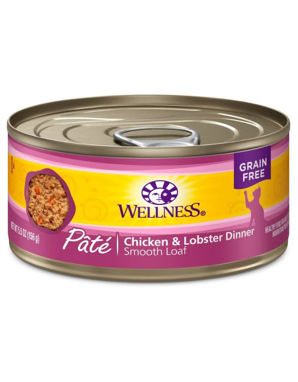 WELLNESS Chicken and Lobster Canned Cat Food