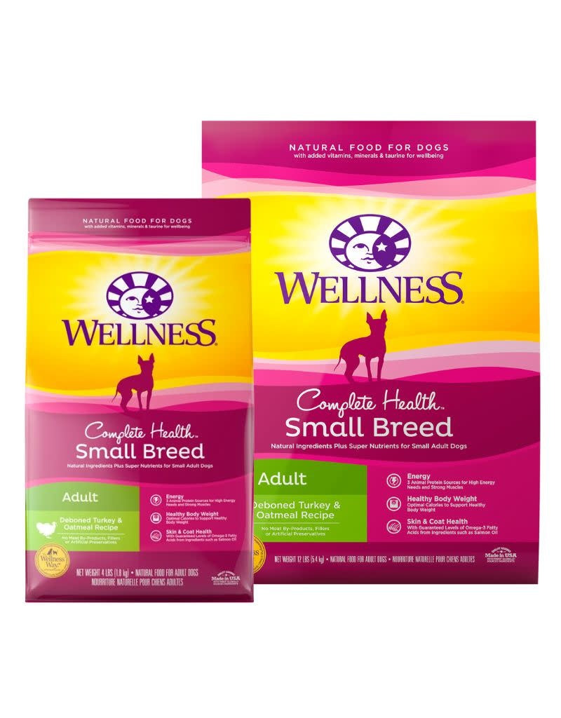 WELLNESS Complete Health  Dry Dog Food Small Breed Turkey and Oatmeal