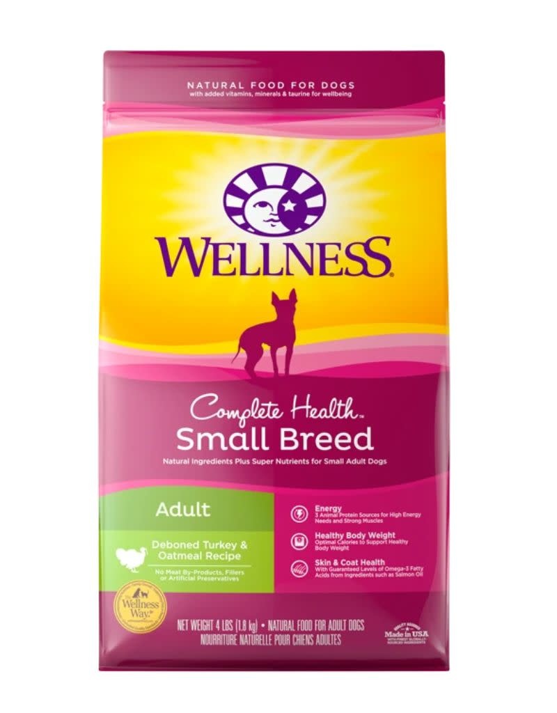 WELLNESS Complete Health  Dry Dog Food Small Breed Turkey and Oatmeal