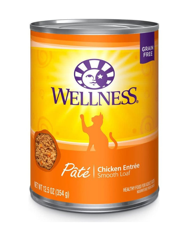 WELLNESS Complete Health Pate Chicken Canned Cat Food CASE