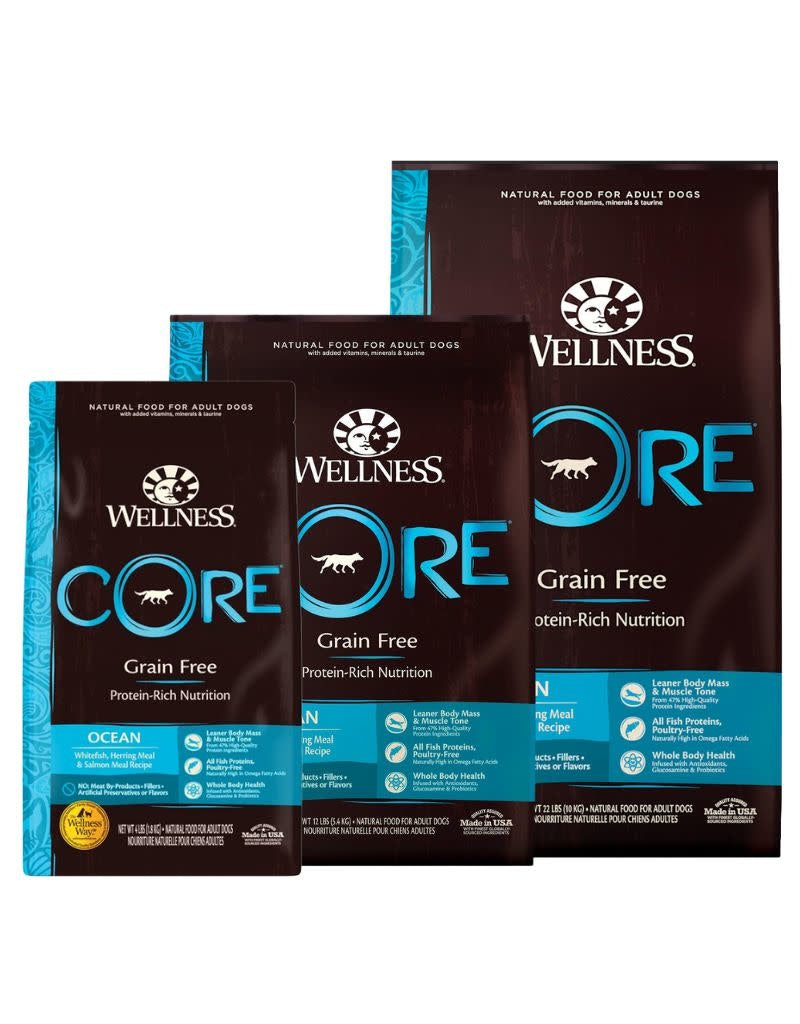 WELLNESS Core Grain-Free Dry Dog Food Ocean