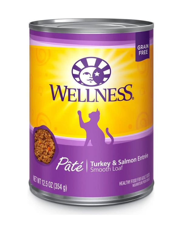 WELLNESS Turkey and Salmon Canned Cat Food