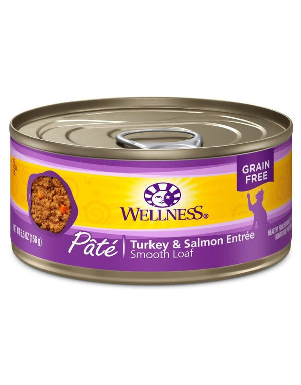 WELLNESS Turkey and Salmon Canned Cat Food