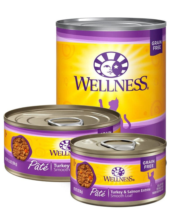 WELLNESS Turkey and Salmon Canned Cat Food
