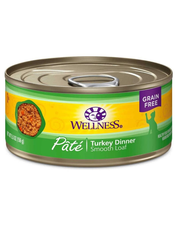 WELLNESS Turkey Canned Cat Food CASE