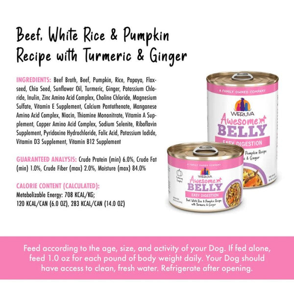 WERUVA Awesome Belly Wet Dog Beef and Pumpkin Case