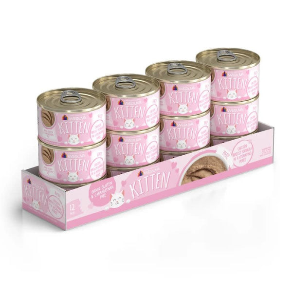 WERUVA Kitten Chicken Breast Puree  Case 12/3OZ