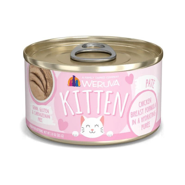 WERUVA Kitten Chicken Breast Puree  Case 12/3OZ
