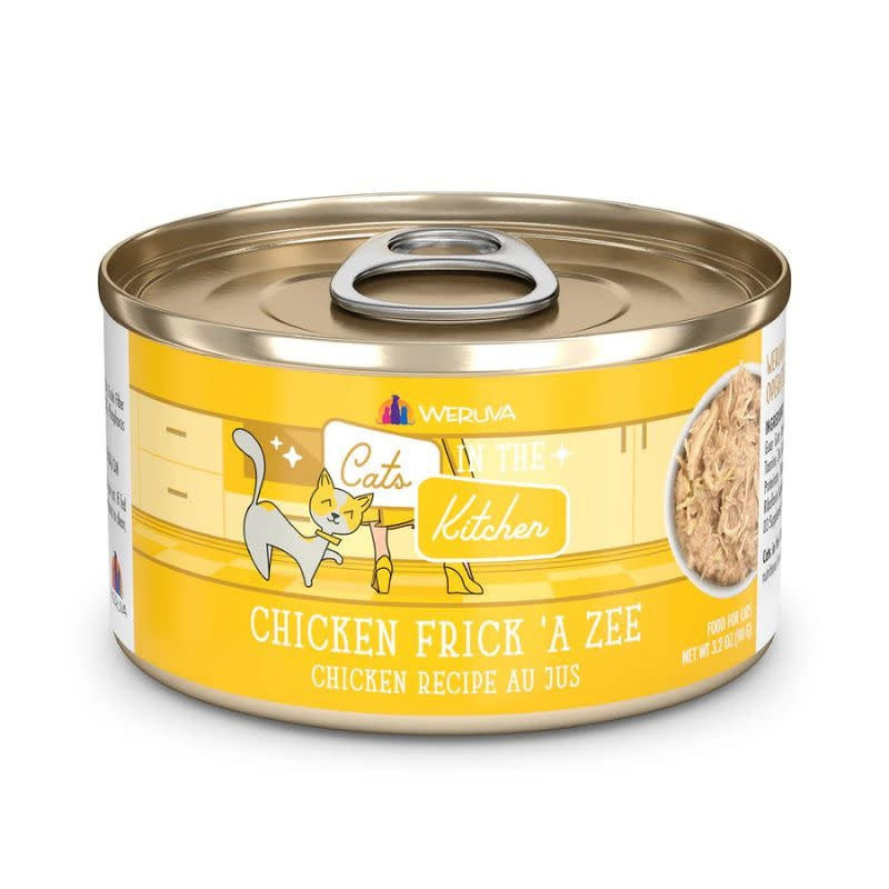 WERUVA Kittens in the Kitchen Chicken Frick A Zee Grain-Free Au Jus Canned Cat Food Case 12/3 oz.