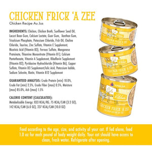 WERUVA Kittens in the Kitchen Chicken Frick A Zee Grain-Free Au Jus Canned Cat Food Case 12/3 oz.
