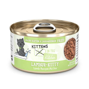 WERUVA Kittens in the Kitchen Lambur-Kitty Grain-Free Lamb Au Jus Canned Cat Food Case 12/3 oz.