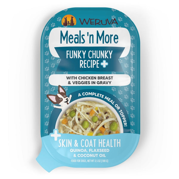WERUVA Meals N More Dog Food Funky Chunky Cups Case 12/3OZ