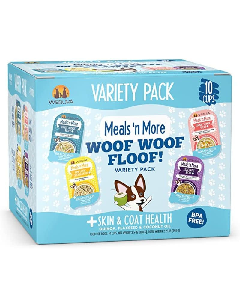 WERUVA Meals N More Dog Food Woof Woof Floof Variety Pack 10/3OZ