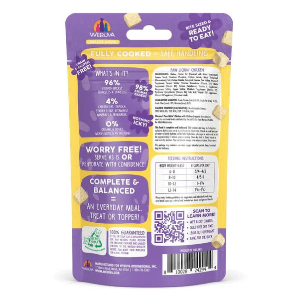 WERUVA Paw Lickin' Chicken Freeze-dried Cat Food