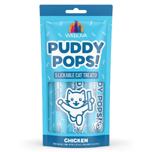 WERUVA Puddy Pops Lickable Cat Treat Chicken 5 PK