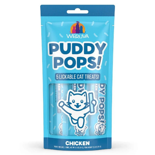 WERUVA Puddy Pops Lickable Cat Treat Chicken 5 PK