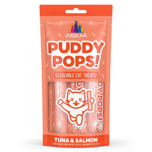 WERUVA Puddy Pops Lickable Cat Treat Tuna & Salmon 5 PK