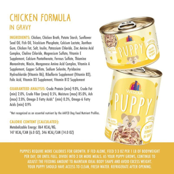 WERUVA Puppy Chicken Formula Canned Dog Food Case