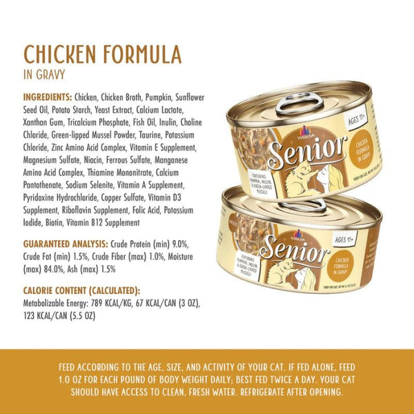 WERUVA Senior Chicken in Gravy Canned Cat Food Case