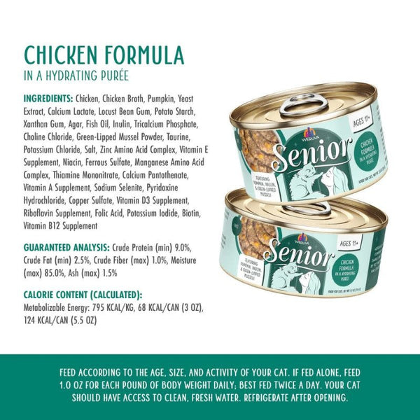 WERUVA Senior Chicken in Puree Canned Cat Food Case