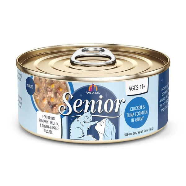 WERUVA Senior Chicken & Tuna Gravy Canned Cat Food Case