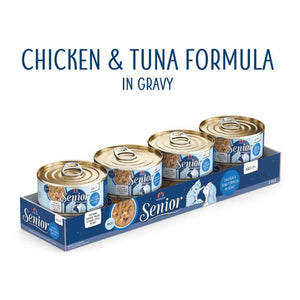 WERUVA Senior Chicken & Tuna Gravy Canned Cat Food Case