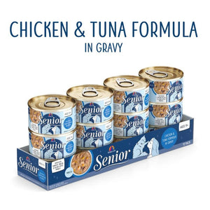 WERUVA Senior Chicken & Tuna Gravy Canned Cat Food Case