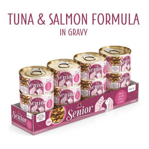 WERUVA Senior Tuna & Salmon in Gravy Canned Cat Food Case