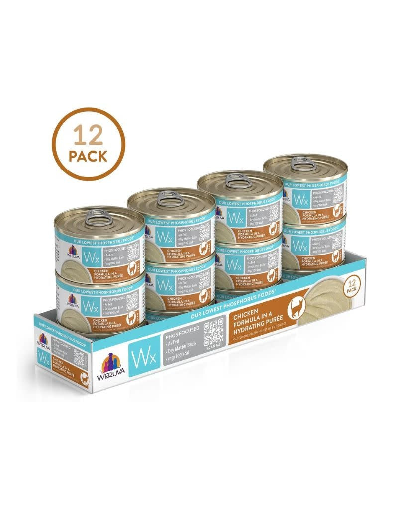 WERUVA WX Chicken Puree Cat Food Case 12/3OZ