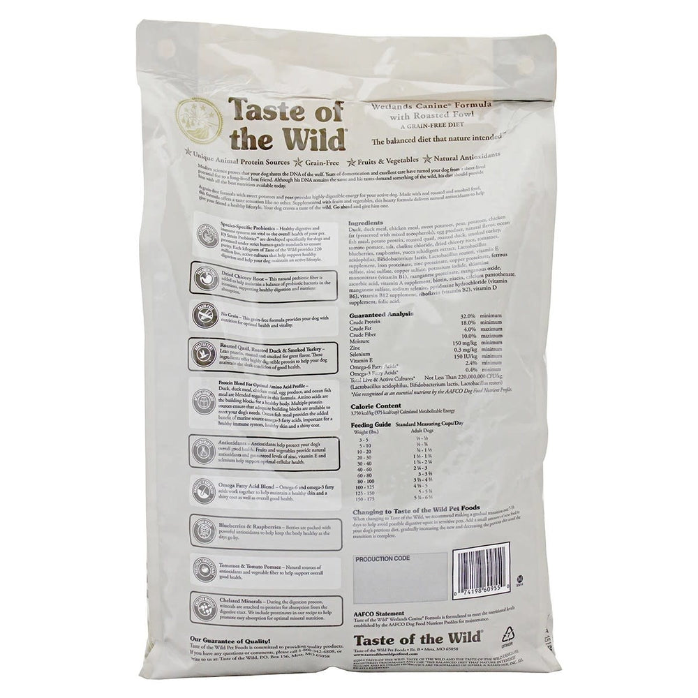 TASTE OF THE WILD Wetlands Grain-Free Dry Dog Food