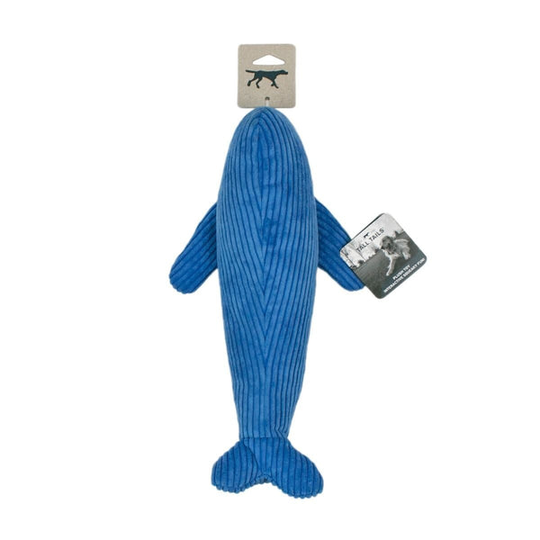 TALL TAILS Plush Squeaker Whale Toy 14in