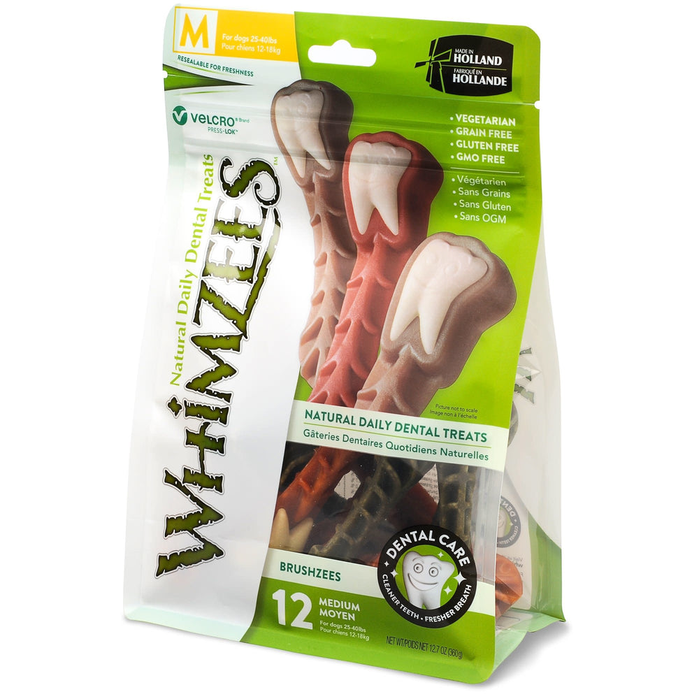 WHIMZEE Dog Brushzees Medium 12.7 oz.