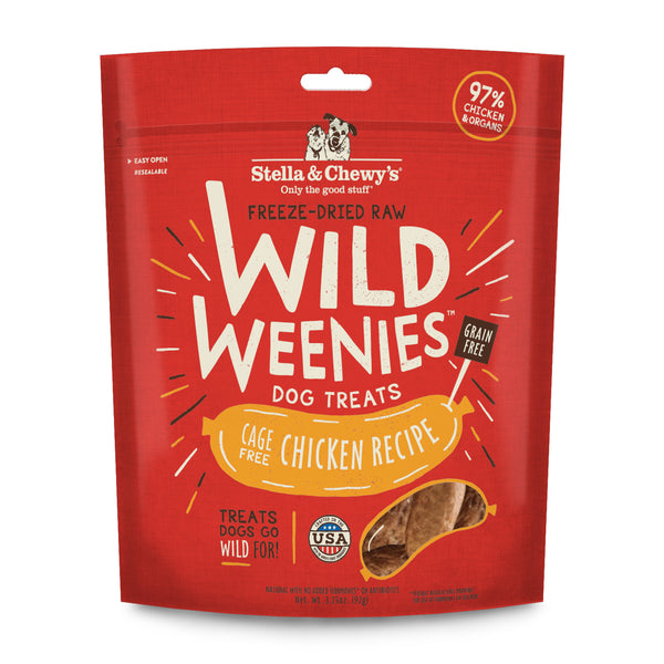 STELLA & CHEWY'S Chicken Wild Weenies Dog Treats 3.25 oz.