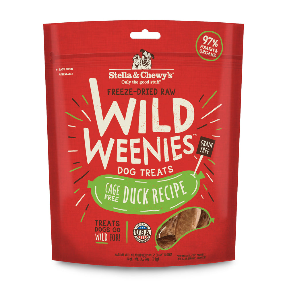 STELLA & CHEWY'S Duck Wild Weenies Dog Treats 3.25 oz.