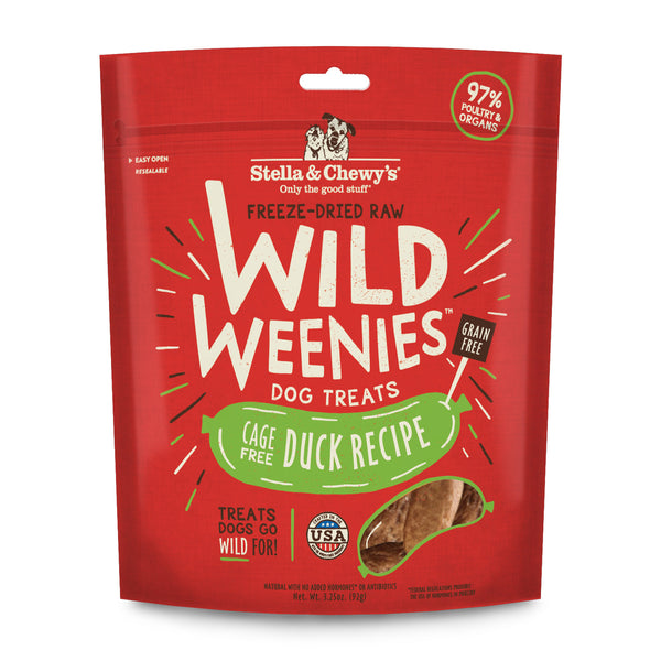 STELLA & CHEWY'S Duck Wild Weenies Dog Treats 3.25 oz.