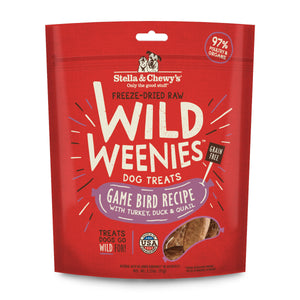 STELLA & CHEWY'S Wild Weenies Dog Treats 3.25 oz. Game Bird