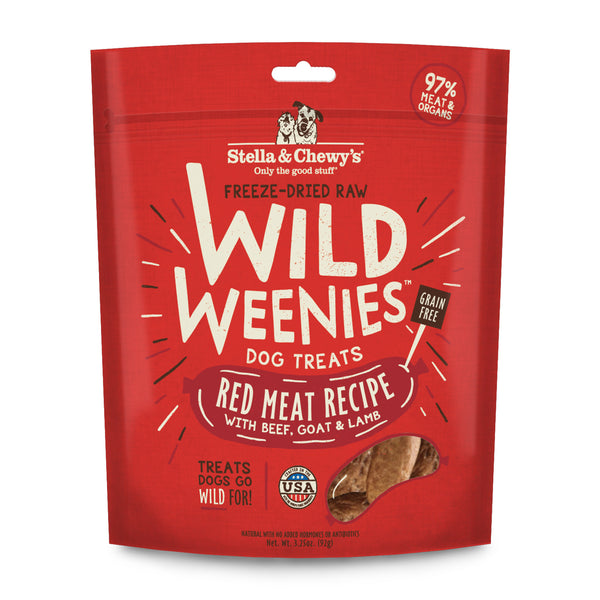 STELLA & CHEWY'S Red Meat Wild Weenies Dog Treats 3.25 oz.