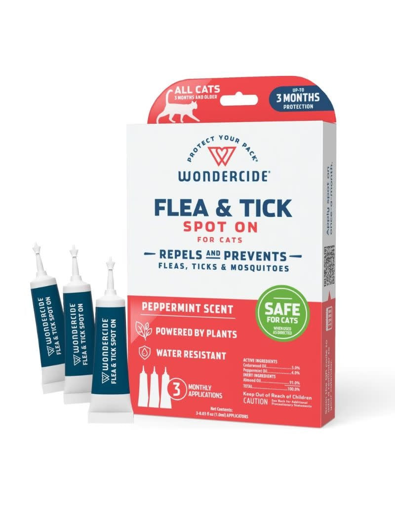 WONDERCIDE Flea Tick Cat Spot on Peppermint