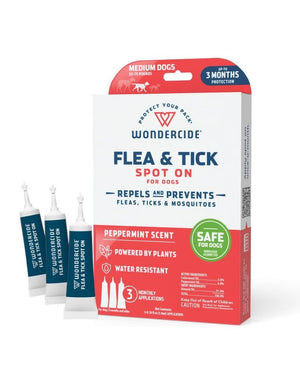 WONDERCIDE Flea Tick Dog Spot On Peppermint