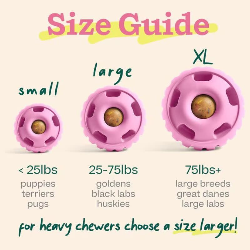 WOOF Birthday Dog Pupsicle Toy Pink