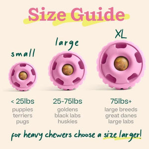 WOOF Birthday Dog Pupsicle Toy Pink