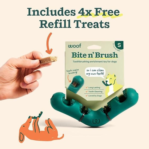 WOOF Dog Bite N Brush