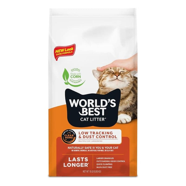 WORLDS BEST Clumping Low Tracking Litter 15LB