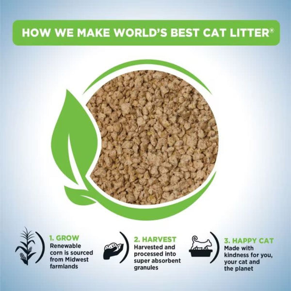 WORLDS BEST Multi Cat Clumping Lotus Blossom Scented Multi Cat Litter Case 3/15LB